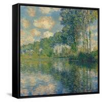Poplars on the Epte-Claude Monet-Framed Stretched Canvas