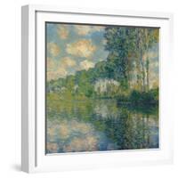 Poplars on the Epte-Claude Monet-Framed Premium Giclee Print