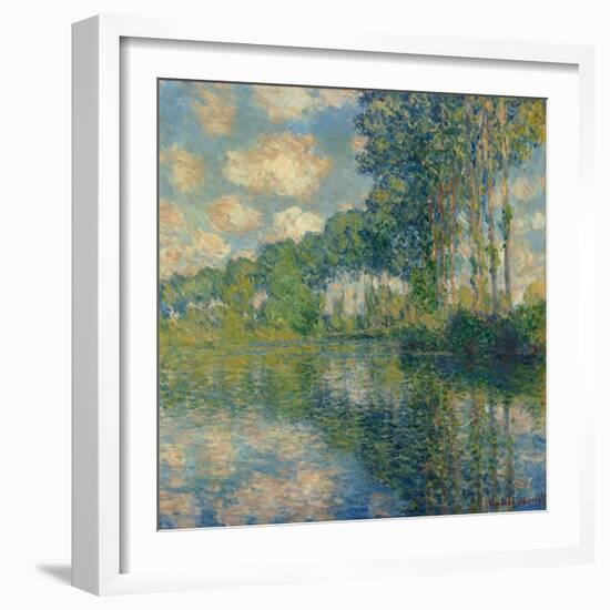 Poplars on the Epte-Claude Monet-Framed Premium Giclee Print