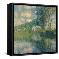 Poplars on the Epte-Claude Monet-Framed Stretched Canvas