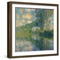 Poplars on the Epte-Claude Monet-Framed Giclee Print