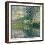 Poplars on the Epte-Claude Monet-Framed Giclee Print