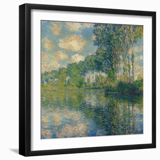 Poplars on the Epte-Claude Monet-Framed Giclee Print