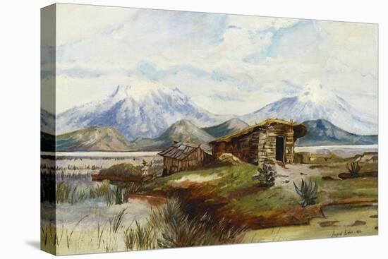 Popocatepetl E Izlazihuatl, 1892-August Lohr-Stretched Canvas