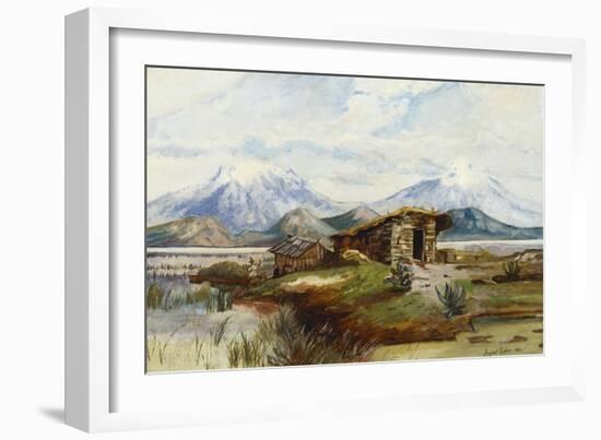 Popocatepetl E Izlazihuatl, 1892-August Lohr-Framed Giclee Print