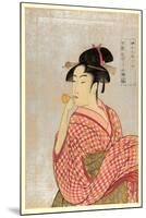 Poppen O Fuku Musume-Kitagawa Utamaro-Mounted Giclee Print