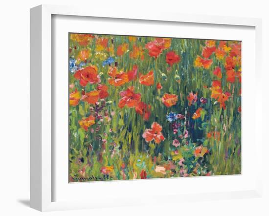 Poppies, 1888-Robert William Vonnoh-Framed Giclee Print