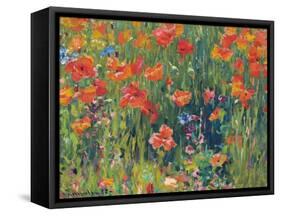 Poppies, 1888-Robert William Vonnoh-Framed Stretched Canvas
