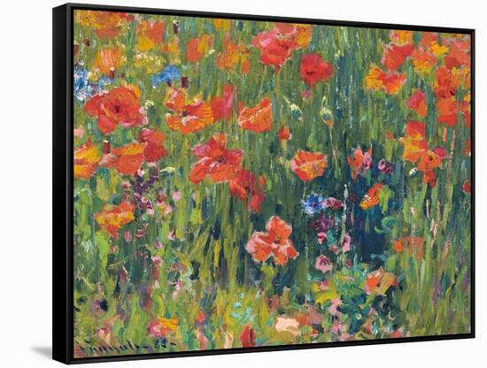 Poppies, 1888-Robert William Vonnoh-Framed Stretched Canvas