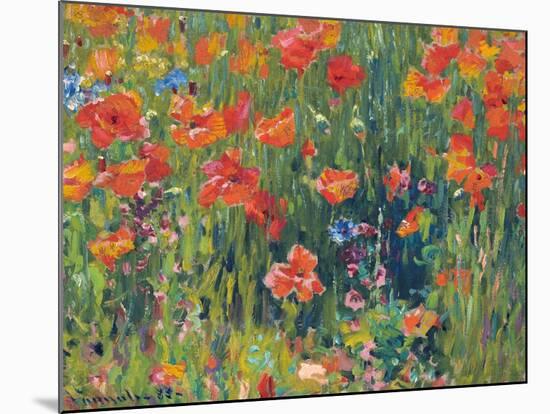 Poppies, 1888-Robert William Vonnoh-Mounted Giclee Print