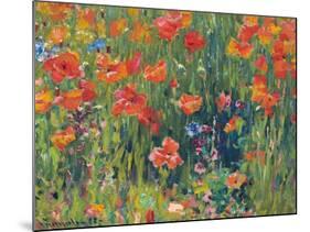 Poppies, 1888-Robert William Vonnoh-Mounted Giclee Print