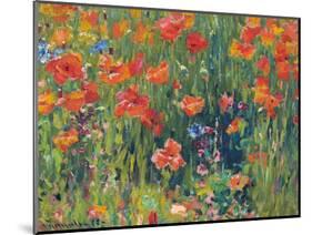 Poppies, 1888-Robert William Vonnoh-Mounted Giclee Print