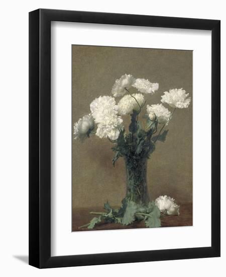 Poppies, 1891-Ignace Henri Jean Fantin-Latour-Framed Giclee Print