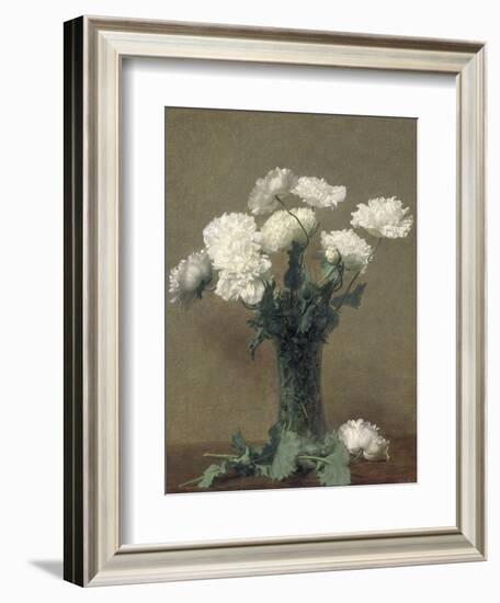 Poppies, 1891-Ignace Henri Jean Fantin-Latour-Framed Giclee Print