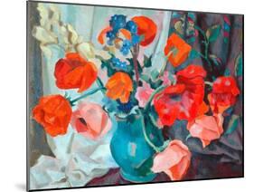 Poppies, 1917-Roger Eliot Fry-Mounted Giclee Print