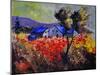 Poppies 454110-Pol Ledent-Mounted Art Print