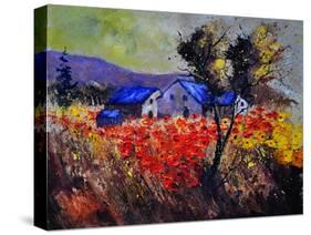 Poppies 454110-Pol Ledent-Stretched Canvas