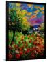 Poppies And Daisies 560110-Pol Ledent-Framed Art Print