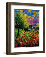 Poppies And Daisies 560110-Pol Ledent-Framed Art Print