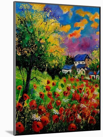 Poppies And Daisies 560110-Pol Ledent-Mounted Art Print
