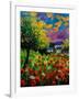 Poppies And Daisies 560110-Pol Ledent-Framed Art Print