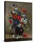 Poppies and Daisies-Eugene Henri Cauchois-Stretched Canvas