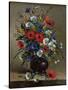 Poppies and Daisies-Eugene Henri Cauchois-Stretched Canvas