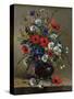 Poppies and Daisies-Eugene Henri Cauchois-Stretched Canvas