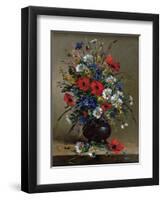 Poppies and Daisies-Eugene Henri Cauchois-Framed Giclee Print