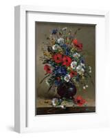 Poppies and Daisies-Eugene Henri Cauchois-Framed Giclee Print