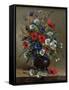 Poppies and Daisies-Eugene Henri Cauchois-Framed Stretched Canvas