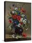 Poppies and Daisies-Eugene Henri Cauchois-Stretched Canvas