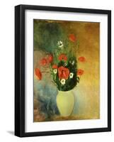 Poppies and Daisies-Odilon Redon-Framed Giclee Print