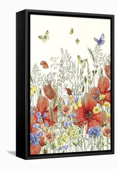 Poppies and Grasses-Janneke Brinkman-Salentijn-Framed Stretched Canvas