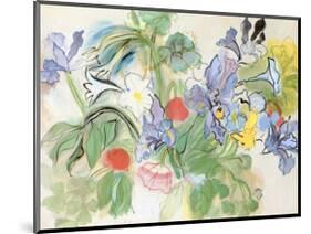 Poppies and Iris-Raoul Dufy-Mounted Art Print