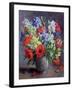 Poppies and Irises, 1991-Anthea Durose-Framed Giclee Print