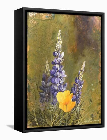 Poppies and Lupine-Trevor V. Swanson-Framed Stretched Canvas