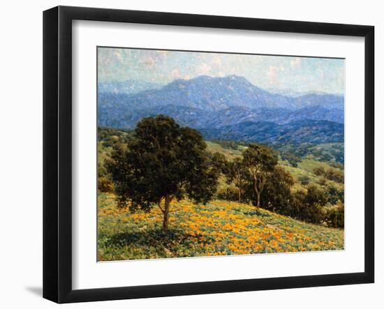 Poppies and Lupines-Granville Redmond-Framed Art Print