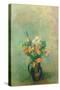 Poppies and Other Flowers in a Vase-Odilon Redon-Stretched Canvas