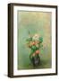 Poppies and Other Flowers in a Vase-Odilon Redon-Framed Giclee Print