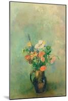 Poppies and Other Flowers in a Vase-Odilon Redon-Mounted Giclee Print