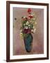 Poppies and other flowers in a vase-Odilon Redon-Framed Giclee Print