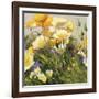 Poppies and Pansies I-null-Framed Art Print