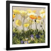 Poppies and Pansies II-null-Framed Art Print