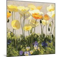 Poppies and Pansies II-null-Mounted Art Print