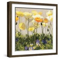 Poppies and Pansies II-null-Framed Art Print