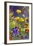 Poppies and Pansies-Karen Mathison Schmidt-Framed Art Print