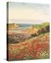 Poppies and Sea Lavender-John Halford Ross-Stretched Canvas