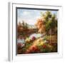 Poppies and Stream-Hulsey-Framed Art Print