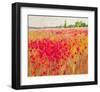 Poppies And Trees IX-null-Framed Art Print